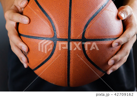 バスケットボール クール 黒背景の写真素材