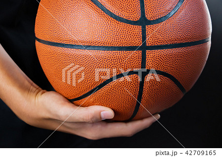 バスケットボール クール 黒背景の写真素材