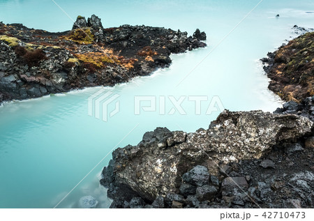 Iceland, Blue lagoon, natural geothermal spa 42710473