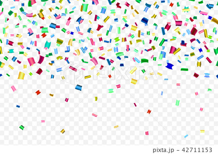 Bright colorful falling confetti Bright colorful falling confetti 42711153