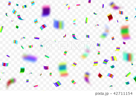 Bright colorful falling confetti 42711154