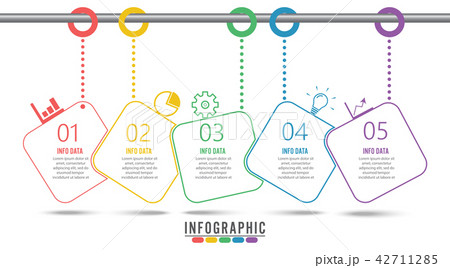 Timeline infographic design template with 5 option 42711285