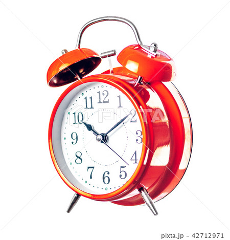 Red vintage alarm clock  42712971