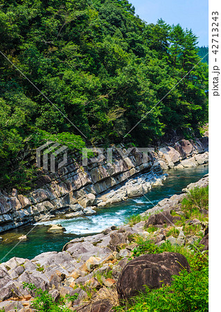 舟方轟 とどろ 宮崎県東臼杵郡美郷町 の写真素材