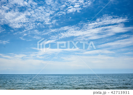 beautiful sea summer landscape, cloudy sky beautiful sea summer landscape, cloudy sky 42713931