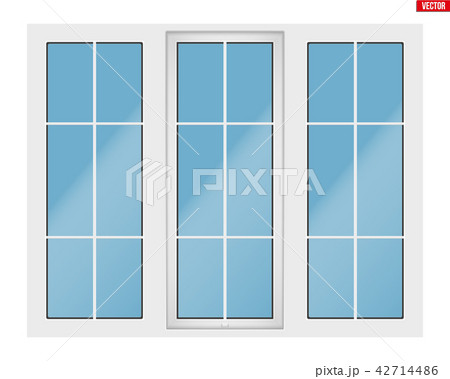 PVC window with three sash 42714486