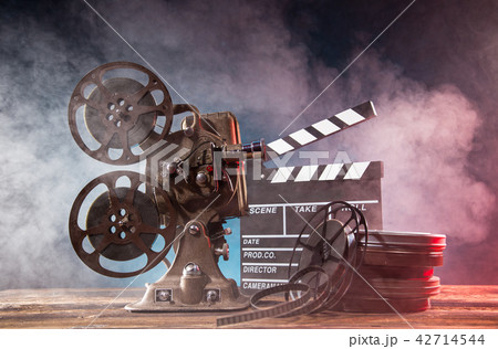 Old style movie projector, close-up. 42714544