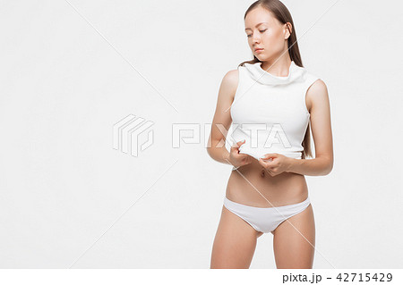 Model in underwear looking away 42715429