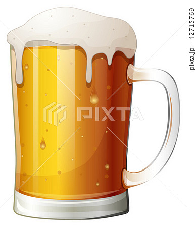 Mug beer on a white background 42715769