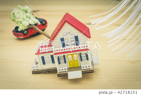 Windstorm Insurance for Home Insurance Concept Car Windstorm Insurance for Home Insurance Concept Car 42718151