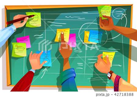 Kanban board for agile scrum vector illustration 42718388