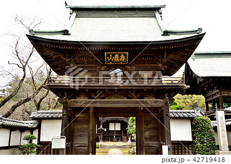 結城市弘経寺の山門 結城市弘経寺の山門 42719418