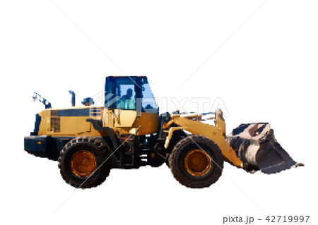 Bulldozer. Isolated on white background. Bulldozer. Isolated on white background. 42719997