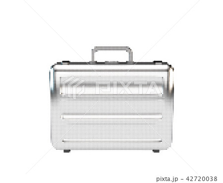 Metallic suitcase. Isolated on white background.  42720038