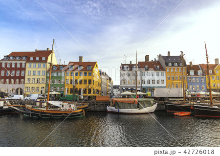 Skyline at Nyhavn harbour, Copenhagen Denmark 42726018