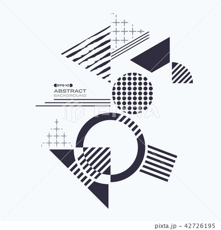 Abstract of blue geometric shape pattern  42726195