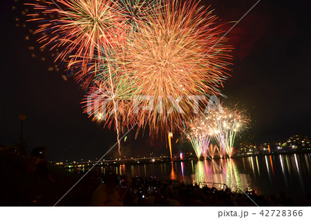 みやざき納涼花火大会の写真素材