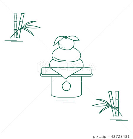 Kagami mochi - traditional New Year treats in Kagami mochi - traditional New Year treats in 42728481