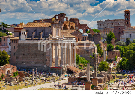 Rome. Roman Forum at sunset. Rome. Roman Forum at sunset. 42728630