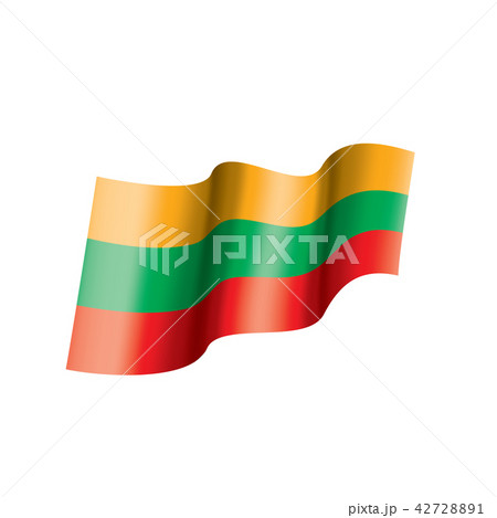 Lithuania flag, vector illustration 42728891