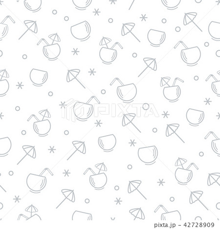 Cute seamless pattern with cocktail in half Cute seamless pattern with cocktail in half 42728909