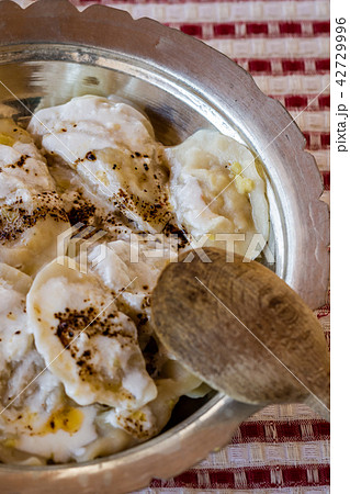 Traditional Circassian Ravioli Made with Potatoes 42729996