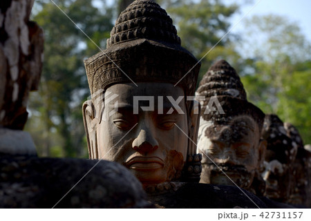 CAMBODIA SIEM REAP ANGKOR THOM SOUTH GATE CAMBODIA SIEM REAP ANGKOR THOM SOUTH GATE 42731157