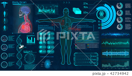 Modern medical examination HUD style Modern medical examination HUD style 42734942
