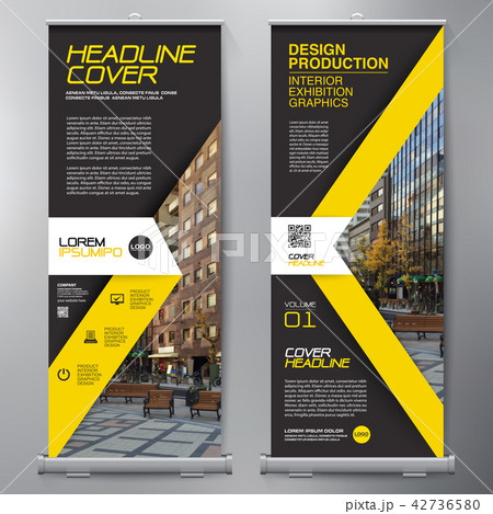 Business Roll Up. Standee Design. Banner Template 42736580