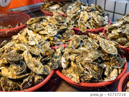 seafood in fish market 42737218