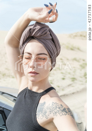 Portrait of woman in a turban 42737583