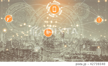 Smart city and wireless communication network. Smart city and wireless communication network. 42739340