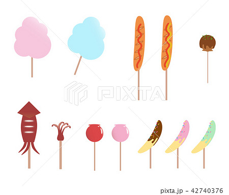 縁日の食べ物 42740376