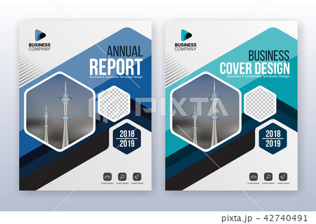 multipurpose modern business cover flyer templateのイラスト素材