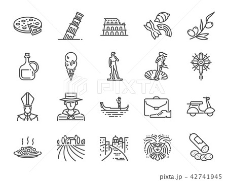 Italy icon set 42741945