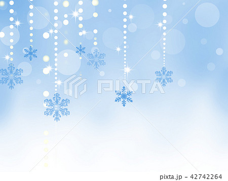 クリスマス クリスマス背景 雪の結晶 雪 結晶 サンタクロースのイラスト素材