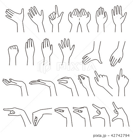 A Hand Gesture 01 Stock Illustration