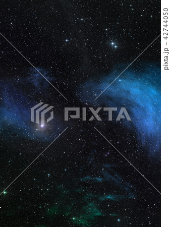 Star field in space and a nebulae. 3D rendering Star field in space and a nebulae. 3D rendering 42744050