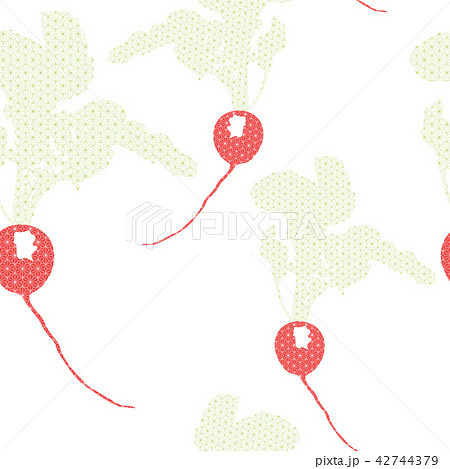Radish pattern vector. Red vegetables shape Radish pattern vector. Red vegetables shape 42744379
