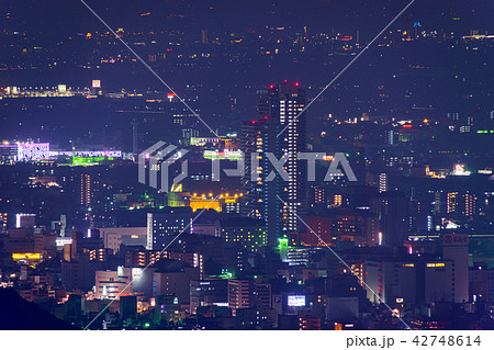 百々ヶ峰西峰から見た夜景 百々ヶ峰西峰から見た夜景 42748614