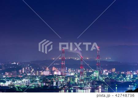 工業都市夜景【福岡県北九州市】 工業都市夜景【福岡県北九州市】 42748736