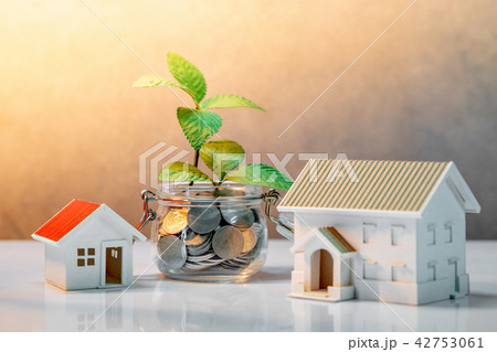 Real estate investment. Saving money concept Real estate investment. Saving money concept 42753061