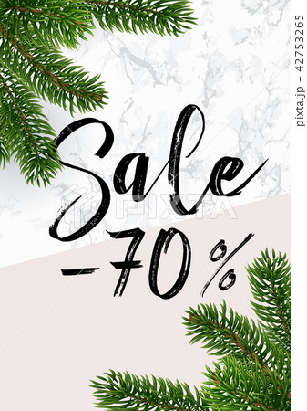The Christmas sale banner. Marble and pink The Christmas sale banner. Marble and pink 42753265