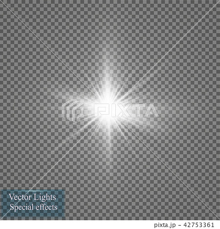 Glow light effect. Starburst with sparkles on transparent background. Vector illustration. Glow light effect. Starburst with sparkles on transparent background. Vector illustration. 42753361