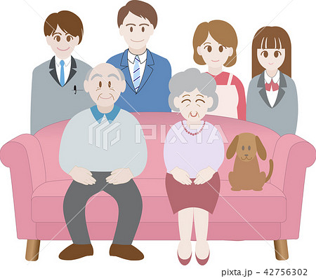 家族集合イラスト-1 42756302
