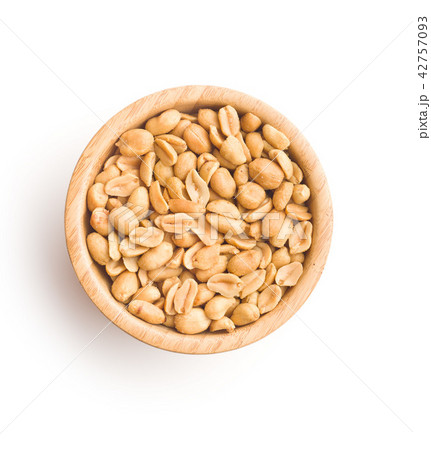 Salted roasted peanuts. Salted roasted peanuts. 42757093