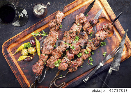 Traditional barbecue skewer Traditional barbecue skewer 42757313