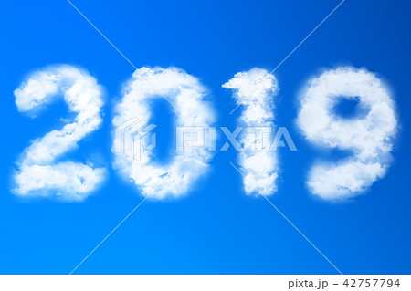 年賀状素材 2019年の雲 年賀状素材 2019年の雲 42757794
