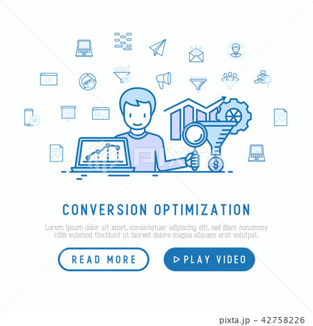 Conversion optimization concept 42758226
