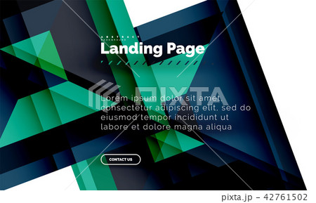 Square shape geometric abstract background, landing page web design template Square shape geometric abstract background, landing page web design template 42761502